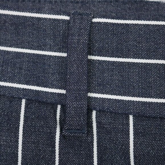 Gap Signature Skinny Ankle Pants Blue White Striped Stretch‎ 12 x 27 - Picture 9 of 12
